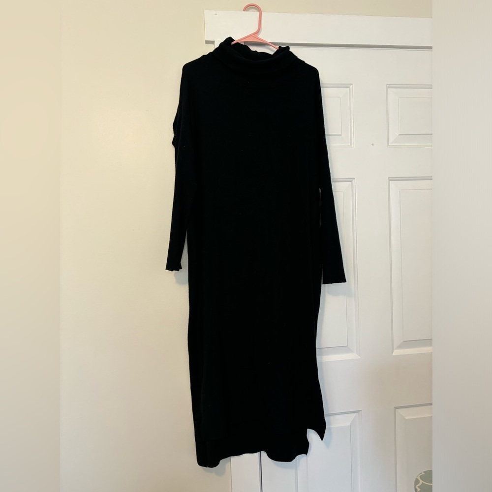 Main Street exchange black sweater dress turtleneck
